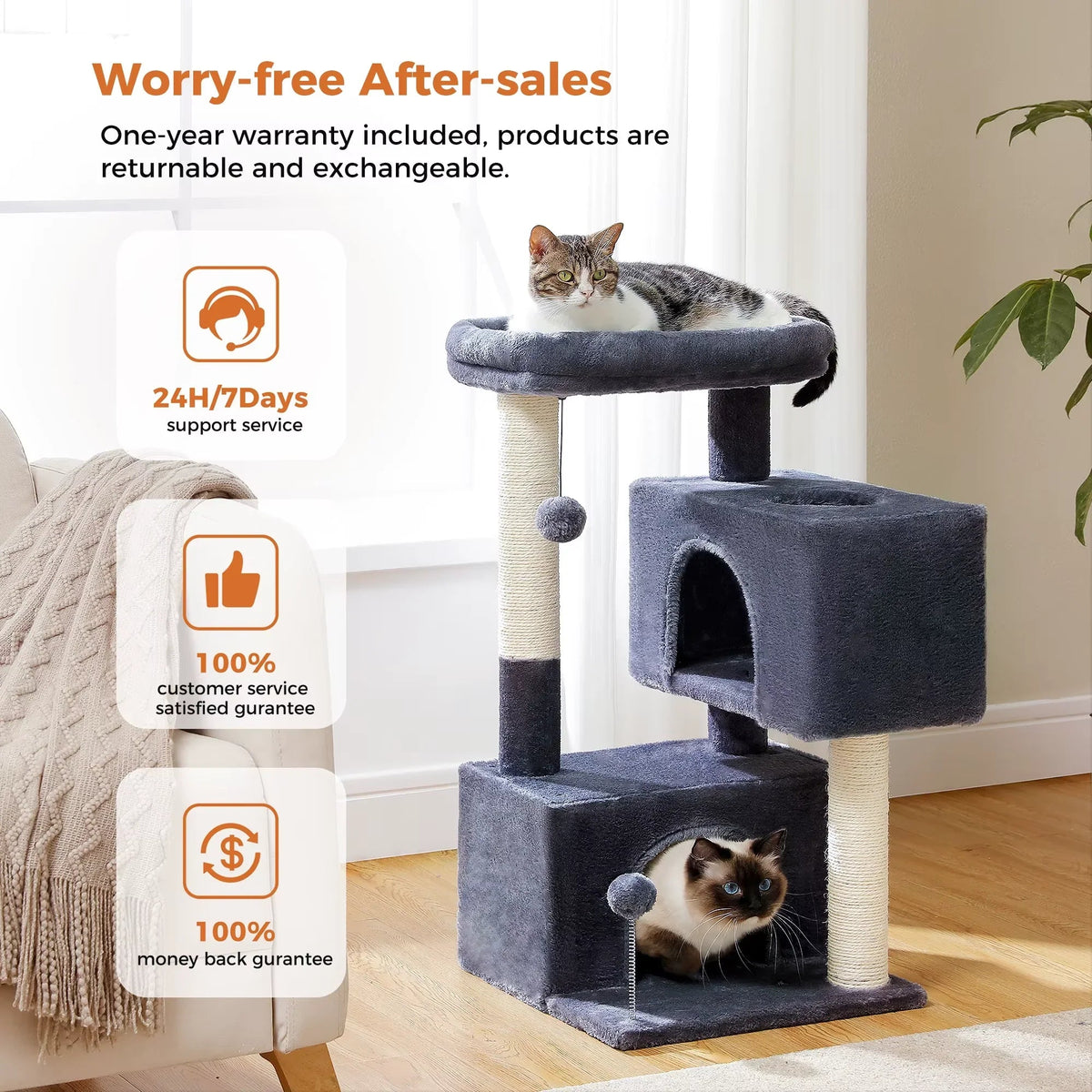 Large Cat Tree Tower
